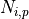 N_{i,p}