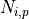 N_{i,p}
